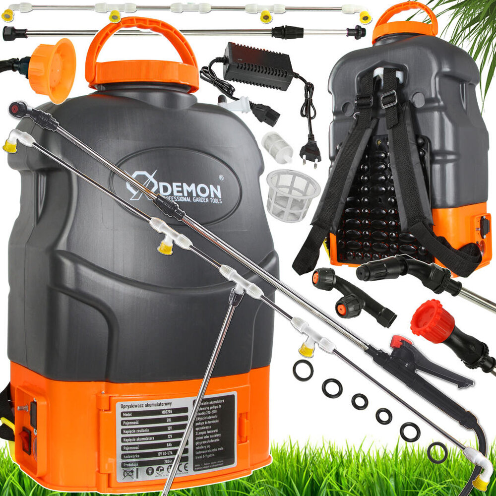 Akumulátorový tlakový postrekovač MAR-POL s objemom 20 l a dvojitou filtráciou – M80205