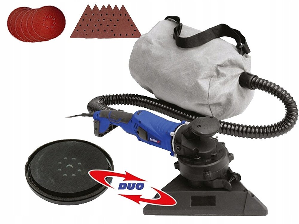 Profesionálna brúska na sadrokartón 1010 W s DUO hlavou Dedra