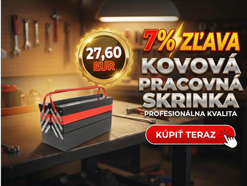 Skrinka na náradie, Kovový rozkladateľný box