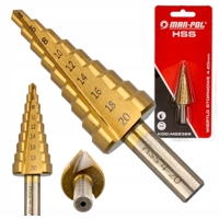Stupňový vrták 4 – 20 mm – MAR-POL M22326
