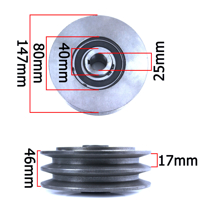 Odstredivá spojka pre spaľovací motor dvojremenová 147 x 25 x 17 mm MAR-POL M7...