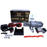 Akumulátorový lanový navijak pre ATV 12V 1814 kg Spider Winch RQ4000 oceľové l...