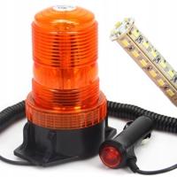 LED maják, výstražné svetlo oranžové 30 x LED s ...