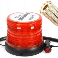 LED maják-výstražné svetlo oranžové 40 x LED s magnetom 20W M82710.