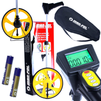 Digitálny kolesový diaľkomer 32 cm / 0 - 99999 m s LCD Mar-Pol M04030