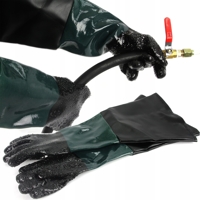 Ochranné gumené rukavice na pieskovanie dĺžka 60 cm M805906.