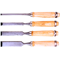 Sada dlát s drevenou rukoväťou, 6–24 mm, 4 ks – Top Tools 09A320