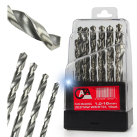 Sada vrtákovCATA 1.0–10.0 mm – 19 ks M22300C