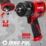 Kompaktný pneumatický rázový uťahovák 1/2'' – MAR-POL TH COMPACT, 1800 Nm, M80506