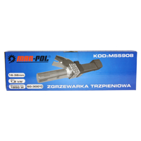 Polyfúzna zváračka plastových rúr MAR-POL M55908 – 1200 W, univerzálna tŕňová zváračka na PP, PE, PB rúrky