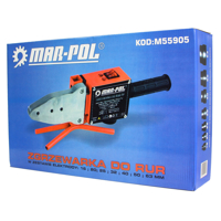 Elektrická polyfúzna zváračka plastových rúr MAR-POL M55905 – 1500 W, univerzálna na PP, PE, PB rúrky