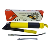 Ručný mazací lis s pákovým mechanizmom, 600 ml, flexibilná hadica – MAR-POL M78039