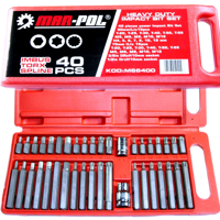 40-dielna kombinovaná sada bitov MAR-POL M66400 (TORX, IMBUS, XZN)