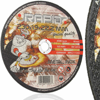 Rezný kotúč na železo, 230 × 1,9 × 22,2 mm – MAR-POL Rapid M08255