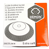 Čistiaci drôtený kotúč pre krovinorez 200 mm x 25.4 mm – MAR-POL M06971