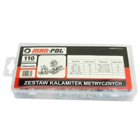 Sada mazacích hlavíc (metrické kalamitky), 110 dielov – MAR-POL M66499
