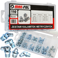 Sada mazacích hlavíc (metrické kalamitky), 110 dielov – MAR-POL M66499