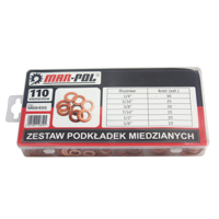 Sada medených tesniacich podložiek, 110 dielov – MAR-POL M66455