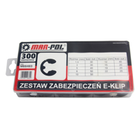 Sada oceľových ségroviek E-klip, 300 dielov – MAR-POL M66483