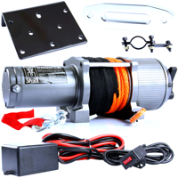 Akumulátorový lanový navíjak pre ATV 12V  1814 kg Spider Winch, Syntetické lano  RQ4000 MAR-POL  M80800