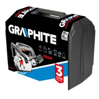 GRAPHITE Drážkovacia elektrická fréza do muriva 1320W, 125 x 22.2 mm 59G370