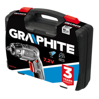 Akumulátorový skrutkovač 7.2V Li-Ion, 1.5 Ah, kufor GRAPHITE Energy+ 58G150