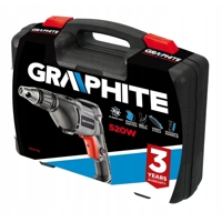 Elektrický skrutkovač GRAPHITE, výkon 520 W, otáčky 0–4500/min – 58G791