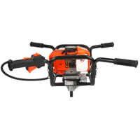 Motorový zemní vrták pro dvě osoby + vrtáky 100, 150, 250 × 800 mm a prodlužovací nástavec – DEMON M84001S