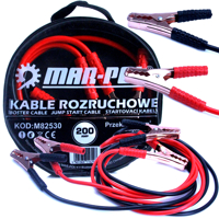 Štartovacie káble 2 m x 6 mm2 200A MAR-POL M8253...