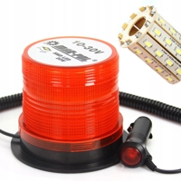 LED maják, výstražné svetlo oranžové 40 x LED s magnetom 20W MAR-POL M82712