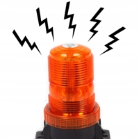 LED maják, výstražné svetlo oranžové 30 x LED s magnetom 15W MAR-POL M82713