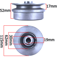 Odstredivá spojka pre spaľovací motor,  jedno remeňová 115 x 19 x 17 mm MAR-POL M79480A