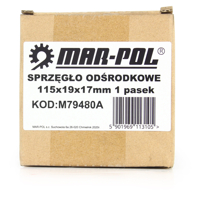 Odstredivá spojka pre spaľovací motor, jednostupňová 115 × 19 × 17 mm – MAR-POL M79480A