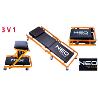 Montážne skladacie lehátko 90 x 440 x 105, Dielenské skladacie lehátko Neo Tools  11-600