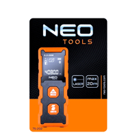 Kompaktný laserový diaľkomer do 20 m – vreckový merač vzdialenosti NEO Tools 75-202