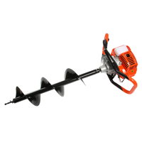 Motorový zemný vrták pre jedného – set 100/150/200 mm + predĺženie, pôdny vrták Demon M84000/3