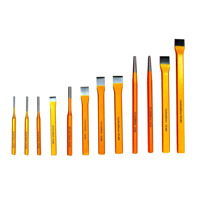 Sekáče a jamkovače, Sada vyrážačov + dláta 12 dielna sada CR-MO MAR-POL M57480