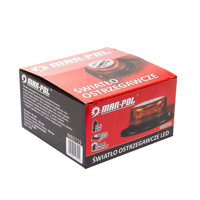 Maják výstražný oranžový, Výstražné svetlo 10-110V 30 x LED 15W  MAR-POL M82715