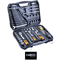 Gola sada 1, 4, 1/2 ''CrV, Sada nástrčných kľúčov 126 dielna NEO Tools 08-667