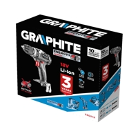Akumulátorový vŕtací skrutkovač – GRAPHITE Energy+ 58G019