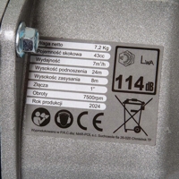 Prenosné benzínové čerpadlo na vodu – 1'' prípojka – Demon M30016