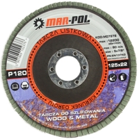 Lamelový brúsny kotúč na jemné dokončovanie 125 mm – P120 – MAR-POL M07978