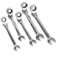 Račňové kombinované kľúče 8 - 19 mm lomené, očko-vidlicové kľúče 12 kusov  M58603