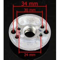 Podložka pre brúsny fibrový kotúč 125 mm, kotúč unášací pre fibrové kotúče MAR-POL M08495