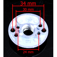 Podložka pre brúsny fibrový kotúč 125 mm, kotúč unášací pre fibrové kotúče MAR-POL M08495