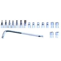 Sada nástrčných kľúčov 1/2'' TORX a E-TORX E10–E24 – MAR-POL M58202