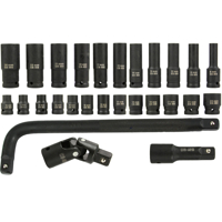 Gola sada 27 dielov, 1/2'', 6-hranné hlavice Cr-Mo, 8–24 mm – BJC M58233