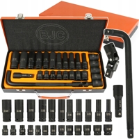 Gola sada 27 dielov, 1/2'', 6-hranné hlavice Cr-Mo, 8–24 mm – BJC M58233
