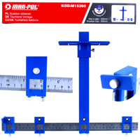 Stolárska šablóna na vytyčovanie otvorov 25 cm MAR-POL M15260