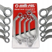 Sada očkových kľúčov typ C, 8–22 mm – MAR-POL M58169